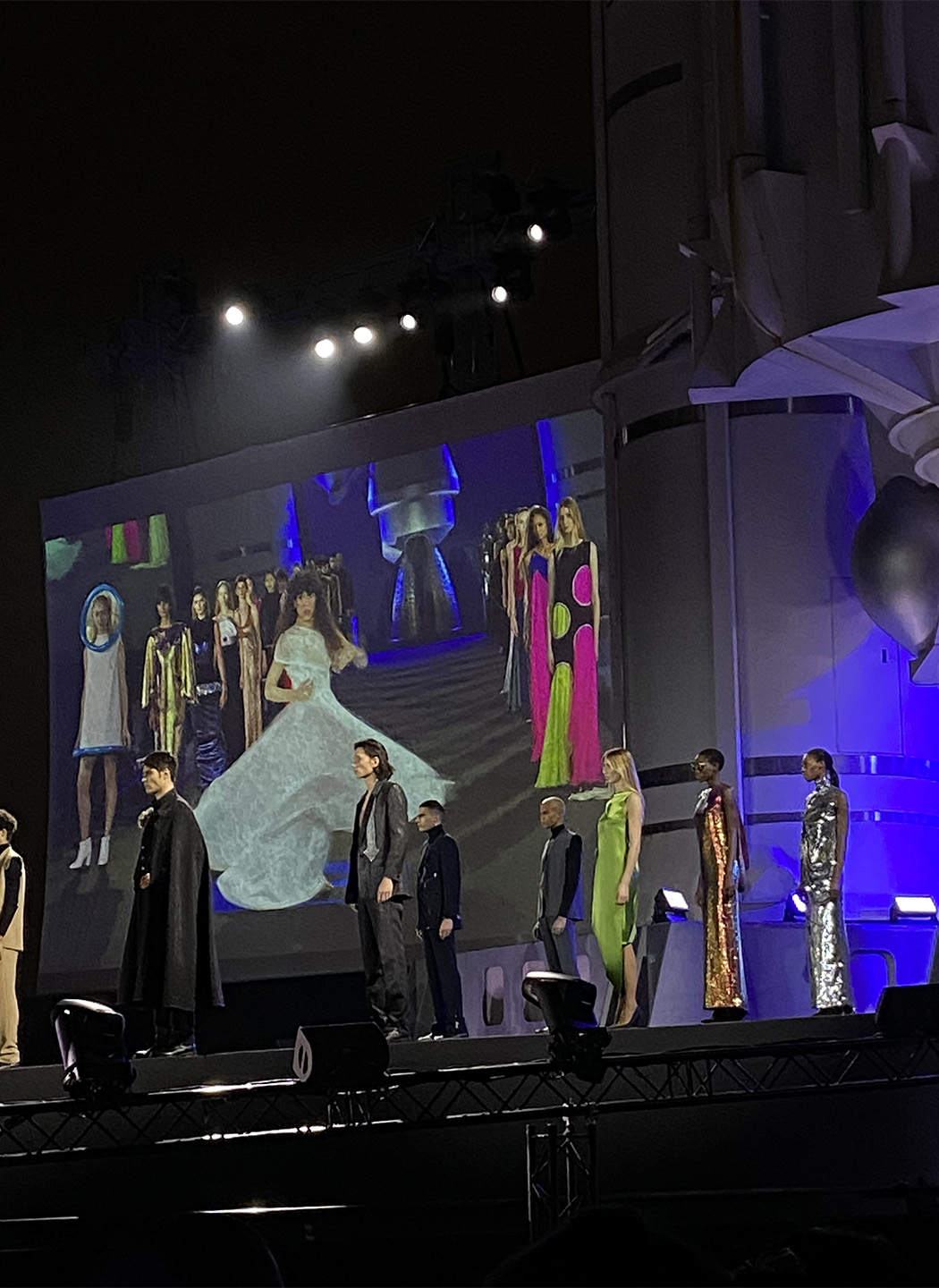 Finale at Pierre Cardin 'Cosmocorps 3022' fashion show